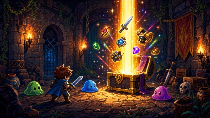 Drop RPG のキービジュアル
